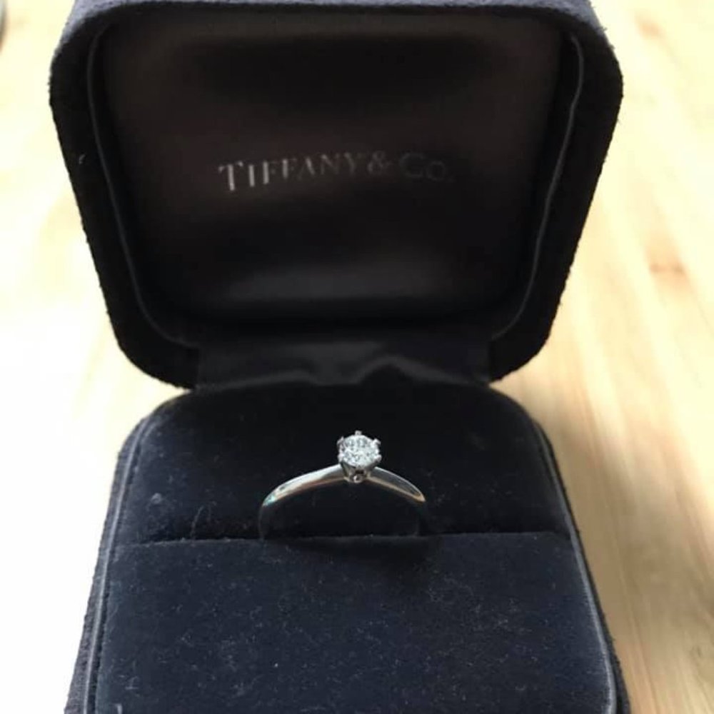 TIFFANY ENGAGEMENT AND WEDDING RINGS - Picture 2 of 3